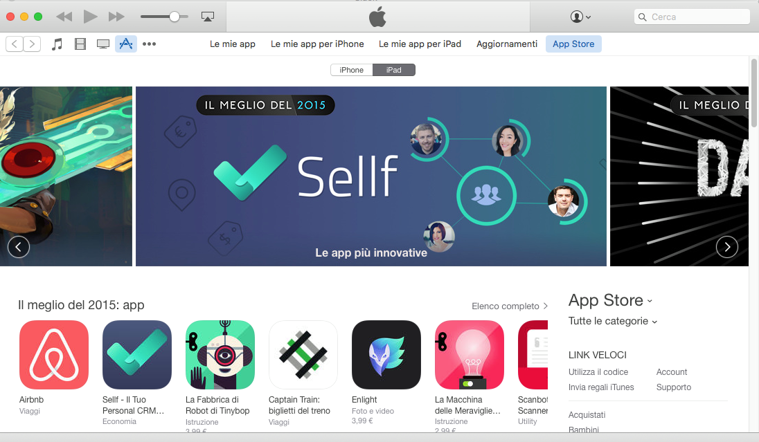 Sellf featured by Apple